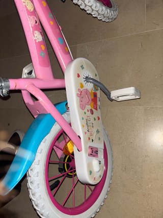 Bicicleta infantil rosa Peppa Pig 16 pulgadas