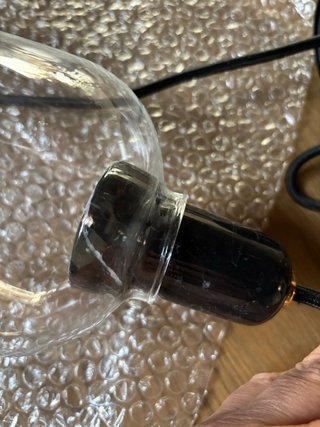 Lampada Normann Copenhagen Vetro  trasparente Nero