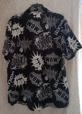 Conjunto SHEIN XXL Estampado Blanco y Negro