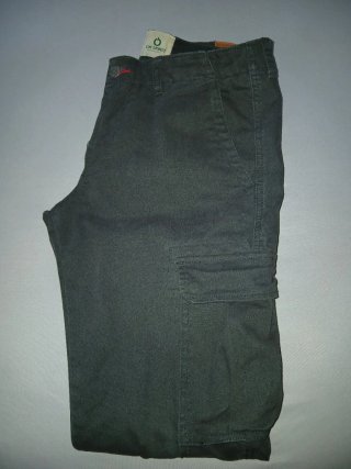 Pantaloni cargo grigio scuro tg 50
