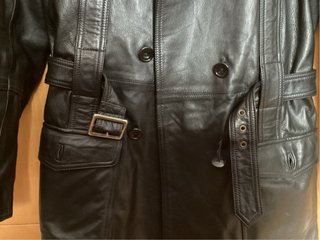 Chaqueta de Piel Negra