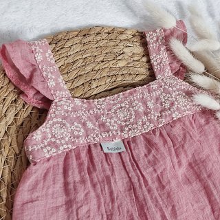 Jesusito y cubrepañal rosa bebé niña Babidu