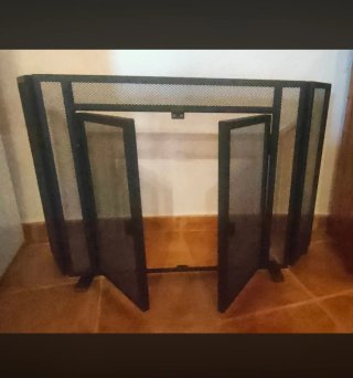Salvachispas Zorro para chimenea