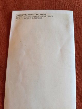 Menu SWISS Business Class