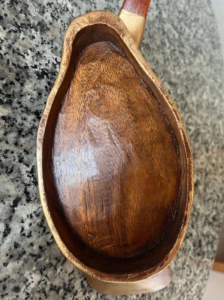 Pato de madera artesanal vintage – Como nuevo