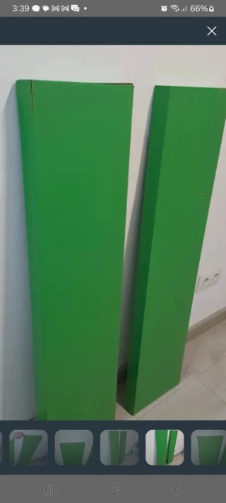 Pack 2 Estanterías Ikea Lack 110x26cm Verdes
