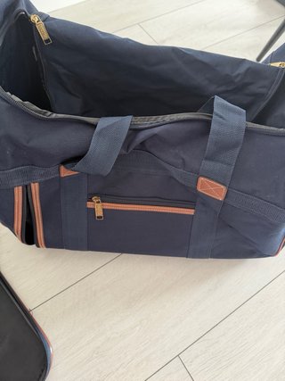 Conjunto Bolsas Viaje Venca Vintage Azul/Marrón