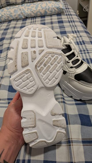 Zapatillas Chunky Fashion Blancas y Negras