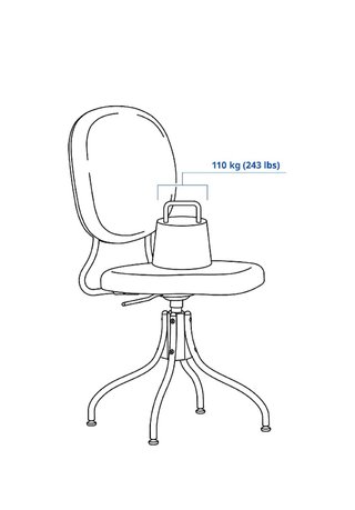 Silla giratoria BJÖRKBERGET Idekulla beige