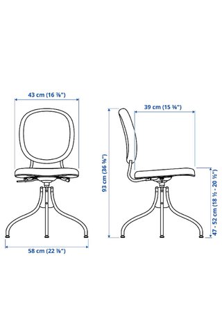 Silla giratoria BJÖRKBERGET Idekulla beige