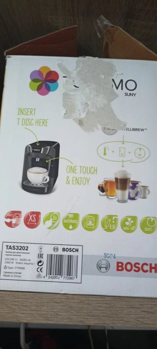 Cafetera Tassimo Bosch Sunny MODELO TAS 3202