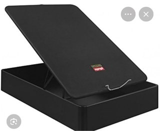 Canapé Pikolin 135x190 Tela Negro con colchón