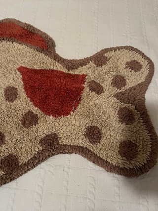 Alfombra infantil pez beige y marrón