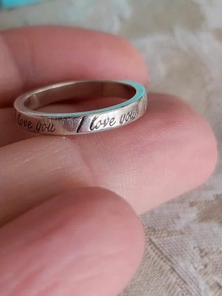 Anello Tiffany & Co. I love you Argento