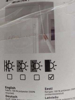 Estor opaco Fridans Ikea 180x195 cm