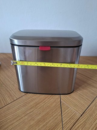 Mini cubo basura metal y plástico