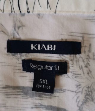 Camisa Kiabi XL Estampado Tropical.