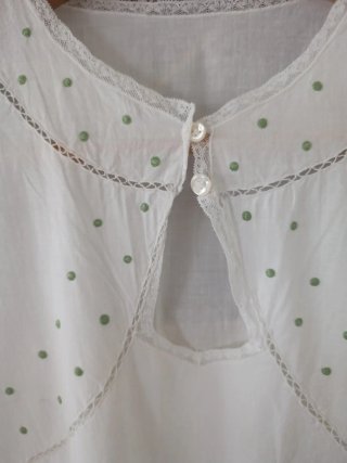 Camicia da notte vintage bianca