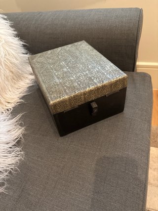 Joyero Zara Home Negro y Dorado Nuevo