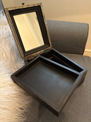 Joyero Zara Home Negro y Dorado Nuevo