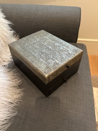 Joyero Zara Home Negro y Dorado Nuevo