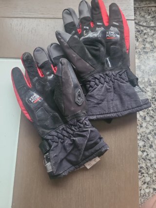 Guantes de Moto KEMIMOTO Negros y Rojos