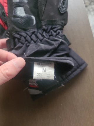Guantes de Moto KEMIMOTO Negros y Rojos