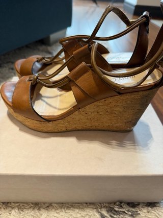 Sandalias cuña Jimmy Choo Marrón