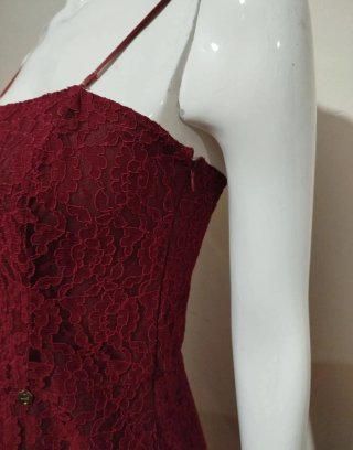 Abito Liu Jo pizzo bordeaux