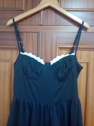 Vestido negro tirantes S