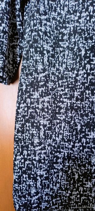 Abito donna fantasia bianco e nero