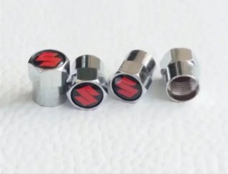 Suzuki 4 Tapones de Neumáticos para Moto Coche
