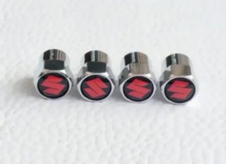 Suzuki 4 Tapones de Neumáticos para Moto Coche