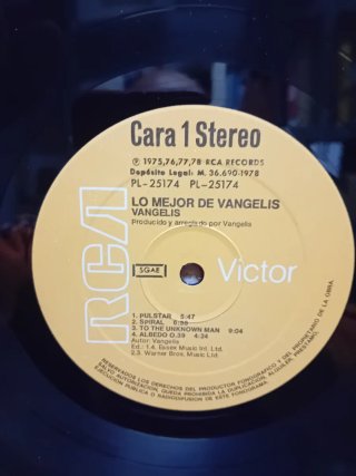 Lo Mejor de Vangelis Vinilo LP