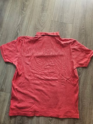 Polo manga corta rojo, hombre