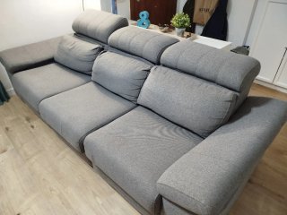 Sofá Cama Gris 3 Plazas