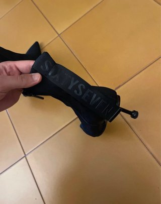 Stivaletti tacco Sixtyseven neri