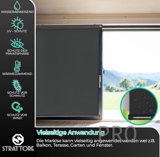 Toldo vertical extensible enrollable -