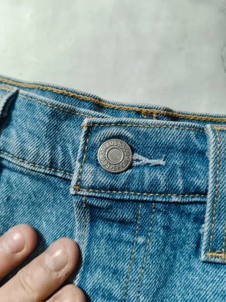 Shorts di jeans donna blu