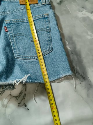 Shorts di jeans donna blu