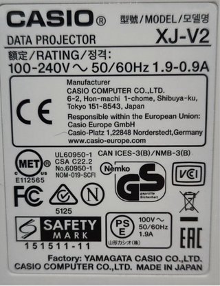 Proyector Láser Casio HDMI Blanco