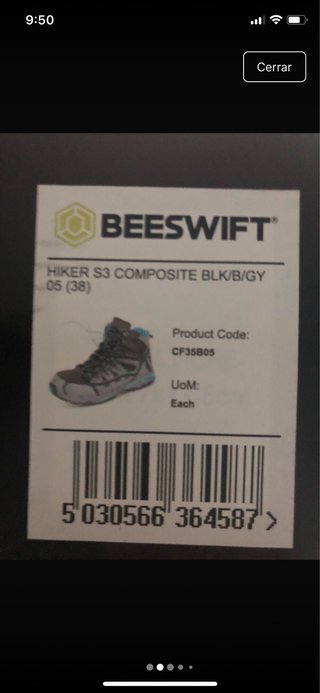 Botas de montaña BEESWIFT S3 Talla 38
