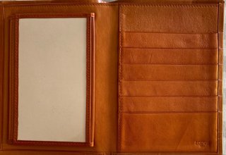 Billetero/Tarjetero Piel Loewe Marrón , vintage