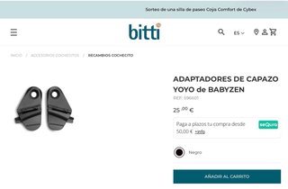 Capazo YOYO Babyzen + Saco y Fijaciones