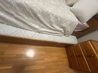 Cama de madera individual