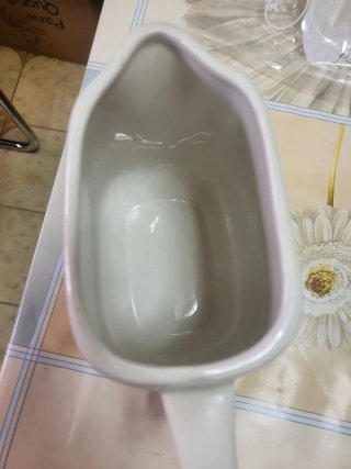 Caraffa brocca porcellana bianca vintage