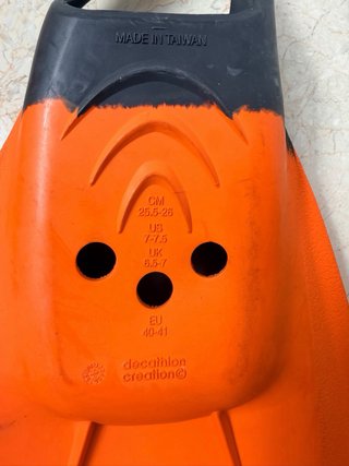 Aletas Bodyboard Tribord Naranja
