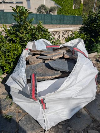 Big bag de Piedras de pizarra para jardín