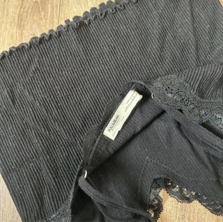 Top lencero Pull&Bear negro talla XXS