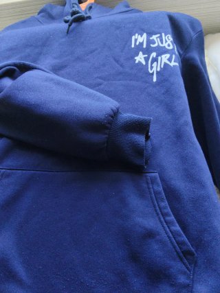 Sudadera azul " I'm just a girl "